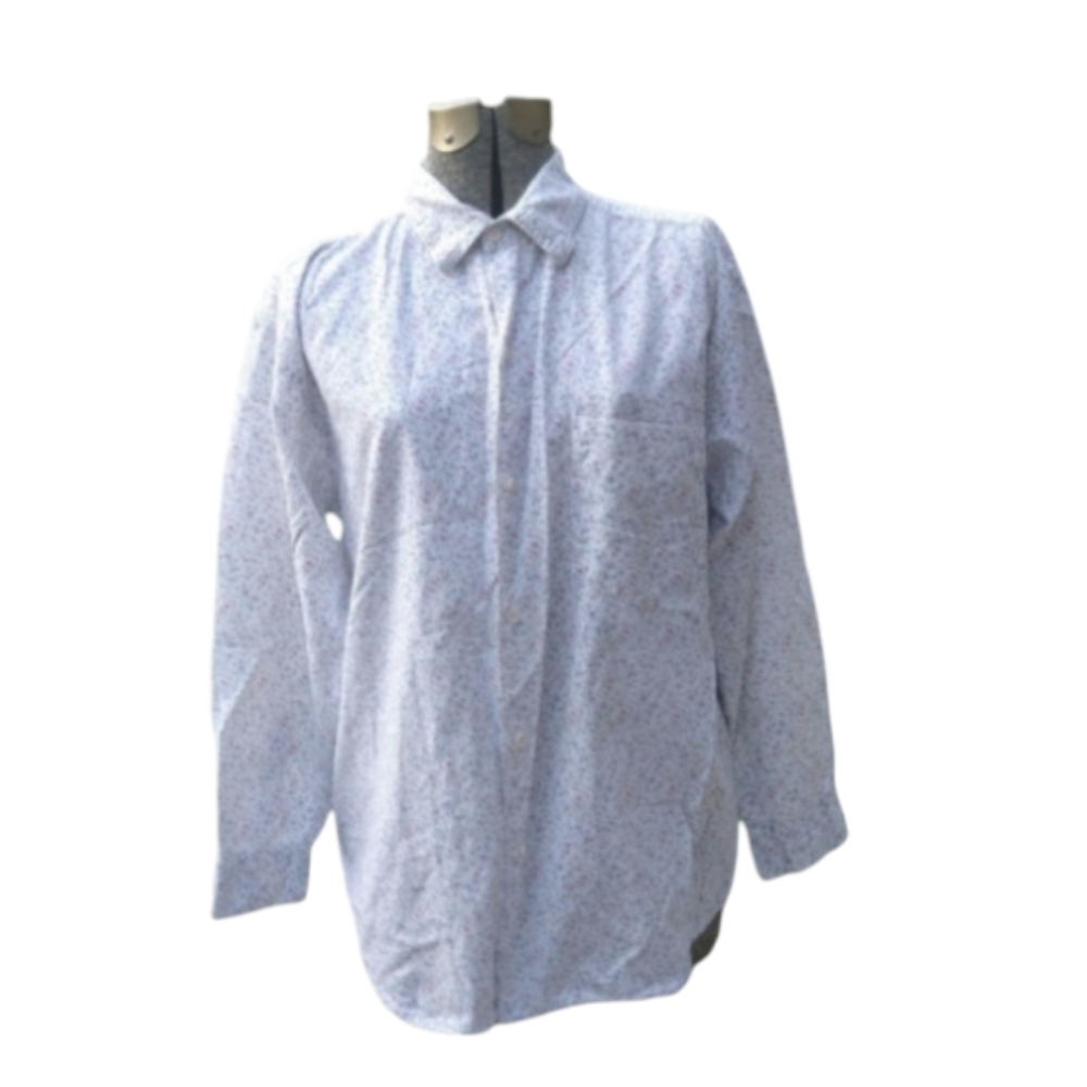 Vintage 60s Ever Blue From Triple 5 Floral long Sleeve shirt